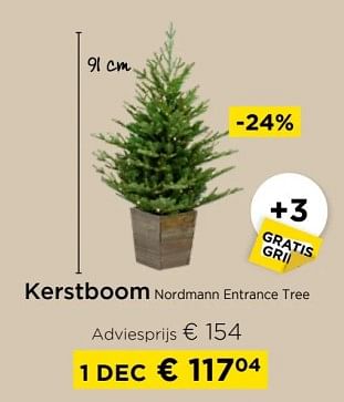 Promoties Kerstboom nordmann entrance tree - Huismerk - Molecule - Geldig van 01/12/2023 tot 31/12/2023 bij Molecule