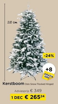 Promoties Kerstboom osio snow flocked hinged - Huismerk - Molecule - Geldig van 01/12/2023 tot 31/12/2023 bij Molecule