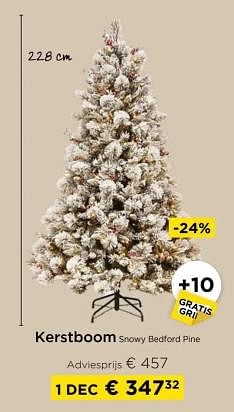 Promoties Kerstboom snowy bedford pine - Huismerk - Molecule - Geldig van 01/12/2023 tot 31/12/2023 bij Molecule