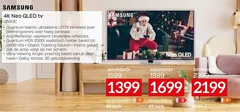 Promoties Samsung 4k neo qled tv qe50qn93c - Samsung - Geldig van 11/12/2023 tot 31/12/2023 bij Selexion
