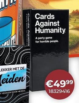 Promoties Cards against humanity - Huismerk - Europoint - Geldig van 19/12/2023 tot 31/12/2023 bij Europoint
