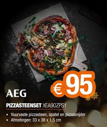 Promoties Aeg pizzasteenset xea9ozps1 - AEG - Geldig van 11/12/2023 tot 31/12/2023 bij Expert