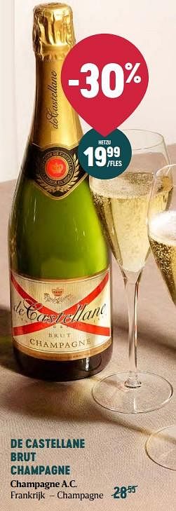 Promoties De castellane brut champagne - Champagne - Geldig van 16/11/2023 tot 03/01/2024 bij Delhaize
