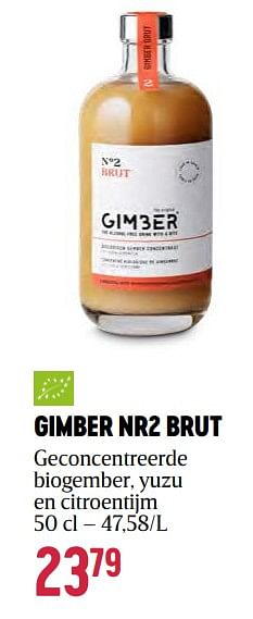 Promoties Gimber nr2 brut - Gimber - Geldig van 16/11/2023 tot 03/01/2024 bij Delhaize