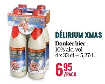 Promoties Délirium xmas donker bier - Delirium - Geldig van 16/11/2023 tot 03/01/2024 bij Delhaize