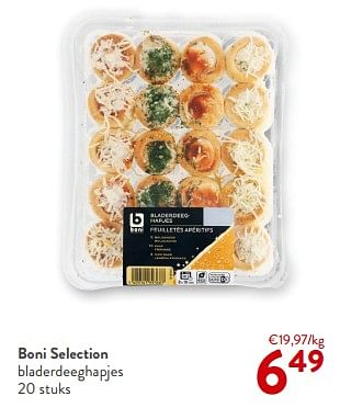 Promoties Boni selection bladerdeeghapjes - Boni - Geldig van 13/12/2023 tot 31/12/2023 bij OKay