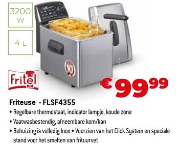 Promoties Fritel friteuse - flsf4355 - Fritel - Geldig van 11/12/2023 tot 31/12/2023 bij Exellent