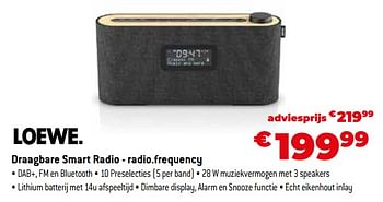 Promoties Loewe draagbare smart radio - radio.frequency - Loewe - Geldig van 11/12/2023 tot 31/12/2023 bij Exellent