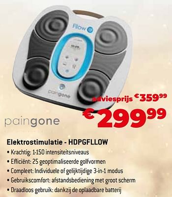 Promoties Paingone elektrostimulatie - hdpgfllow - Paingone - Geldig van 11/12/2023 tot 31/12/2023 bij Exellent