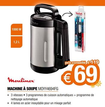 Promotions Moulinex machine à soupe moyy4694fg - Moulinex - Valide de 11/12/2023 à 31/12/2023 chez Expert