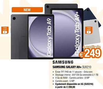 Promotions Samsung galaxy a9+ sux210 - Samsung - Valide de 11/12/2023 à 31/12/2023 chez Expert