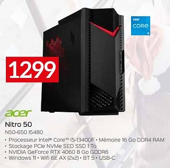 Promotions Acer nitro 50 n50-650 i5480 - Acer - Valide de 11/12/2023 à 31/12/2023 chez Selexion