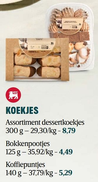 Promotions Koekjes bokkenpootjes - Produit Maison - Delhaize - Valide de 16/11/2023 à 03/01/2024 chez Delhaize