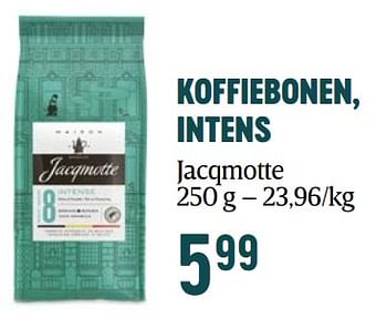 Promotions Koffiebonen, intens jacqmotte - JACQMOTTE - Valide de 16/11/2023 à 03/01/2024 chez Delhaize