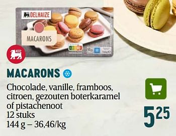 Promoties Macarons - Huismerk - Delhaize - Geldig van 16/11/2023 tot 03/01/2024 bij Delhaize