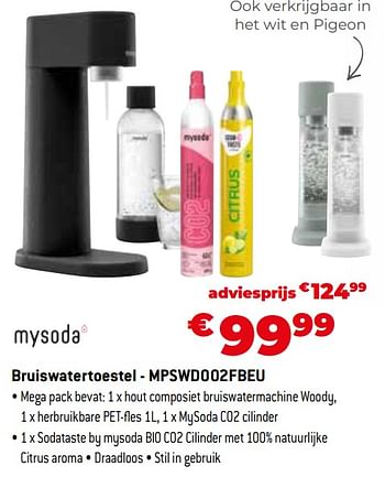 Promoties Mysoda bruiswatertoestel - mpswd002fbeu - Mysoda - Geldig van 11/12/2023 tot 31/12/2023 bij Exellent