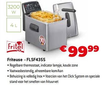 Promoties Fritel friteuse - flsf4355 - Fritel - Geldig van 11/12/2023 tot 31/12/2023 bij Exellent