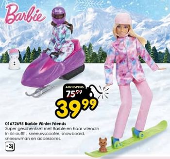 Promotions Barbie winter friends - Mattel - Valide de 19/12/2023 à 31/12/2023 chez ToyChamp