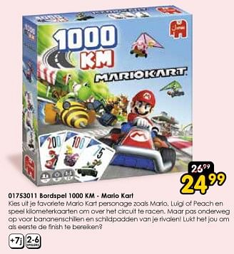 Promoties Bordspel 1000 km - mario kart - Jumbo - Geldig van 19/12/2023 tot 31/12/2023 bij ToyChamp