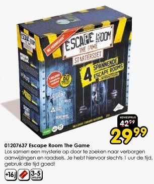 Promoties Escape room the game - Identity Games - Geldig van 19/12/2023 tot 31/12/2023 bij ToyChamp