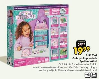 Promoties Gabby`s poppenhuis spellenpakket - Spin Master - Geldig van 19/12/2023 tot 31/12/2023 bij ToyChamp