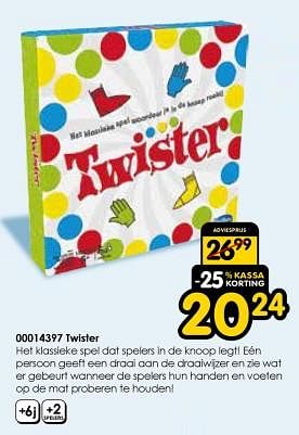 Promoties Twister - Hasbro - Geldig van 19/12/2023 tot 31/12/2023 bij ToyChamp