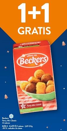 Promotions Beckers party mix classic - Beckers - Valide de 13/12/2023 à 31/12/2023 chez OKay