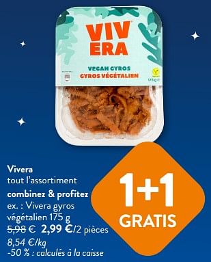 Promotions Vivera gyros végétalien - Vivera - Valide de 13/12/2023 à 31/12/2023 chez OKay
