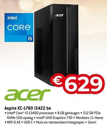 Promoties Aspire xc-1780 i5422 be - Acer - Geldig van 11/12/2023 tot 31/12/2023 bij Exellent