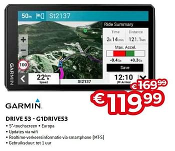 Promoties Garmin drive 53 - g1drive53 - Garmin - Geldig van 11/12/2023 tot 31/12/2023 bij Exellent
