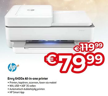 Promoties Hp envy 6430e all-in-one printer - HP - Geldig van 11/12/2023 tot 31/12/2023 bij Exellent