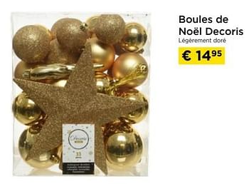 Promotions Boules de noél decoris - Produit maison - Molecule - Valide de 01/12/2023 à 31/12/2023 chez Molecule