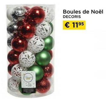 Promotions Boules de noél decoris - Produit maison - Molecule - Valide de 01/12/2023 à 31/12/2023 chez Molecule