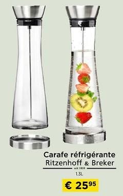 Promotions Carafe réfrigérante ritzenhoff + breker - Ritzenhoff & Breker - Valide de 01/12/2023 à 31/12/2023 chez Molecule