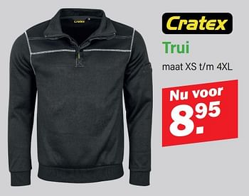 Promotions Trui - Cratex - Valide de 18/12/2023 à 01/06/2024 chez Van Cranenbroek