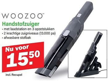 Promotions Woozoo handstofzuiger - Woozoo - Valide de 18/12/2023 à 01/06/2024 chez Van Cranenbroek