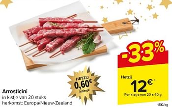 Promoties Arrosticini - Huismerk - Carrefour  - Geldig van 26/12/2023 tot 01/01/2024 bij Carrefour