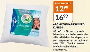 Promoties Aromatherapie hoofdkussen - Bleu Calin - Geldig van 27/12/2023 tot 31/12/2023 bij Fun