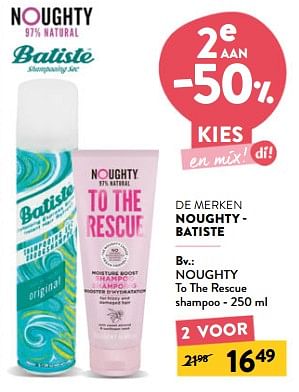 Promoties Noughty to the rescue shampoo - Noughty - Geldig van 20/12/2023 tot 02/01/2024 bij DI