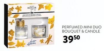 Promoties Perfumed mini duo bouquet + candle - Maison Berger Paris - Geldig van 20/12/2023 tot 02/01/2024 bij DI