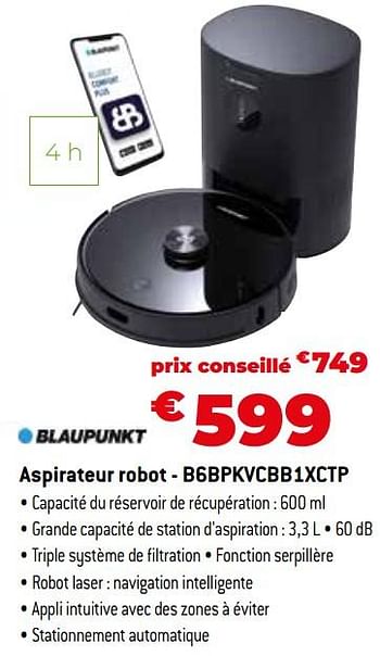Promotions Blaupunkt aspirateur robot - b6bpkvcbb1xctp - Blaupunkt - Valide de 11/12/2023 à 31/12/2023 chez Exellent