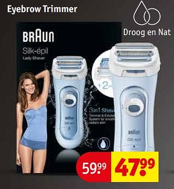 Promoties Braun eyebrow trimmer - Braun - Geldig van 26/12/2023 tot 31/12/2023 bij Kruidvat
