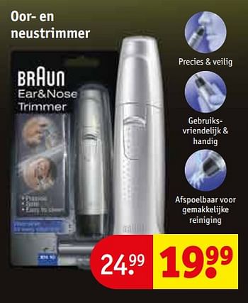 Promoties Braun oor- en neustrimmer - Braun - Geldig van 26/12/2023 tot 31/12/2023 bij Kruidvat