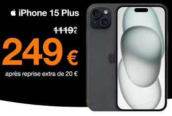Promotions Apple iphone 15 plus - Apple - Valide de 18/12/2023 à 31/12/2023 chez Orange