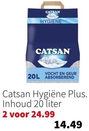 Promoties Catsan hygiëne plus - Catsan - Geldig van 25/12/2023 tot 31/12/2023 bij Intratuin