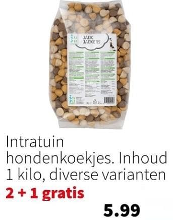 Promoties Intratuin hondenkoekjes - Huismerk - Intratuin - Geldig van 25/12/2023 tot 31/12/2023 bij Intratuin