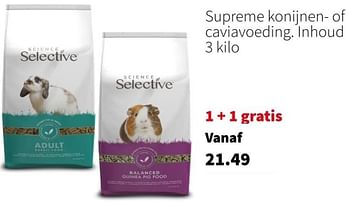 Promoties Supreme konijnen- of caviavoeding - Supreme - Geldig van 25/12/2023 tot 31/12/2023 bij Intratuin