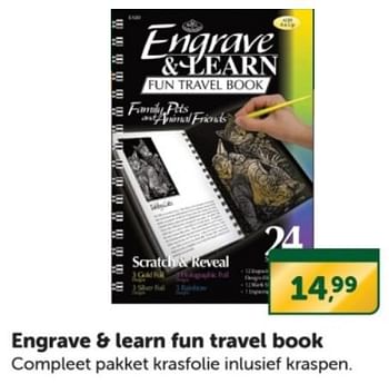 Promoties Engrave + learn fun travel book - Royal & Langnickel - Geldig van 09/12/2023 tot 31/12/2023 bij BoekenVoordeel