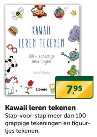 Promoties Kawaii leren tekenen - Huismerk - Boekenvoordeel - Geldig van 09/12/2023 tot 31/12/2023 bij BoekenVoordeel