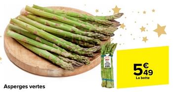 Promotions Asperges vertes - Produit maison - Carrefour  - Valide de 26/12/2023 à 01/01/2024 chez Carrefour